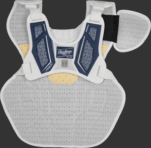 Back harness of a navy CMPCN Mach chest protector