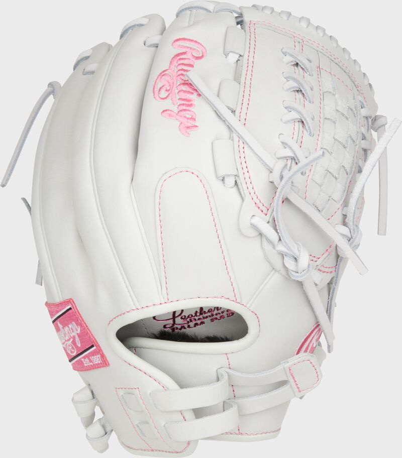 Liberty Advanced Color Series 12.5 in Fastpitch Glove, White/Pink, Left