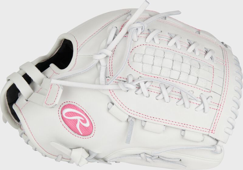 Liberty Advanced Color Series 12.5 in Fastpitch Glove, White/Pink, Left