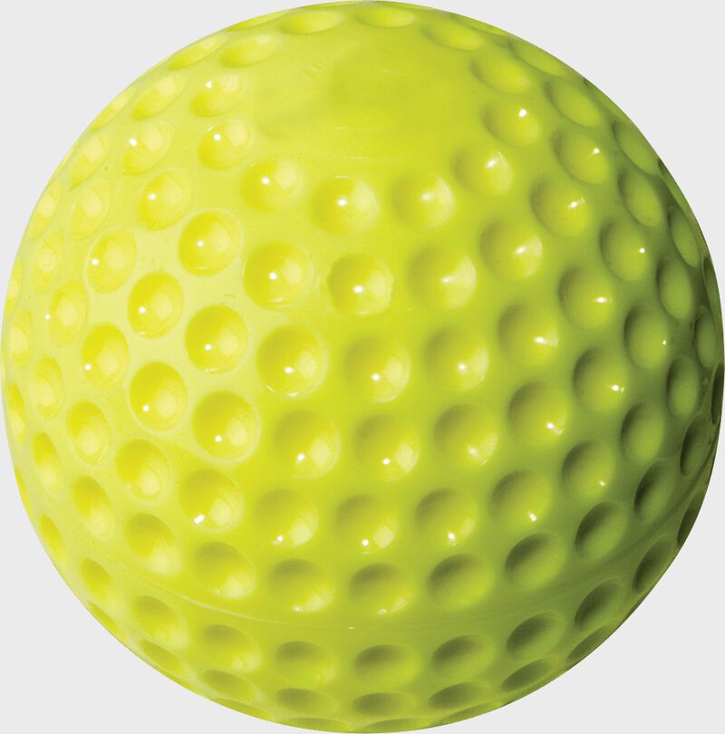 PMY11 Yellow 11-inch dimpled pitching machine softball