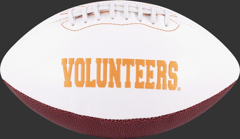 White NCAA Tennessee Volunteers Football With Team Name SKU #05733101121