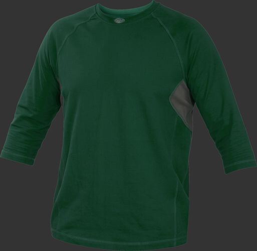 Adult 3/4 Length Sleeve Shirt Dark Green