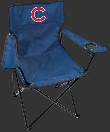 Front of Rawlings Blue MLB Chicago Cubs Gameday Elite Chair With Team Logo SKU #06110008111