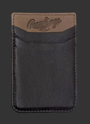 A brown Rawlings leather phone card holder with 2 card slots - SKU: R090007-200