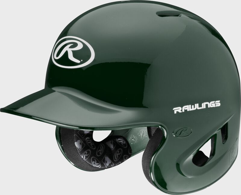 A dark green S90PA RPR high schoole/college batting helmet with a white Oval R logo on the front loading=