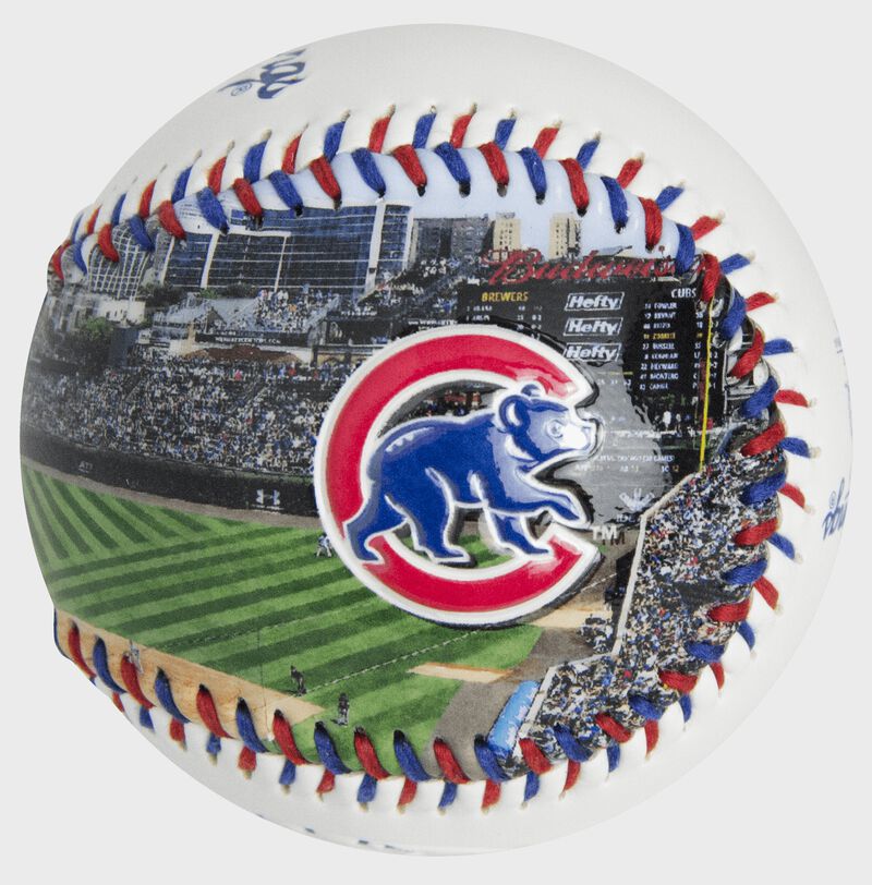 Stadium picture of a Chicago Cubs stadium baseball
