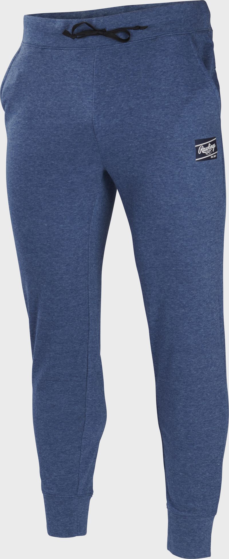 A pair of navy Rawlings women's french terry joggers - SKU: RSGWJG-N image number null