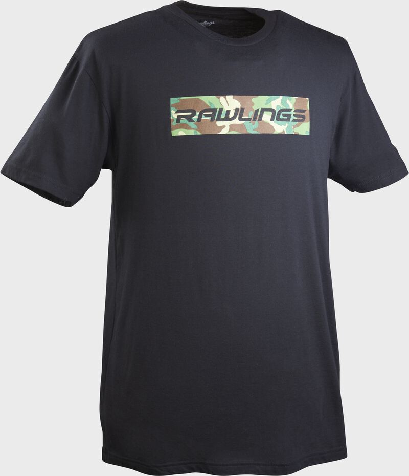 A black Rawlings camo short sleeve shirt - SKU: RSGCT-B