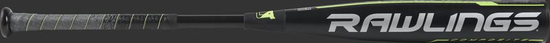 BB9Q3 2019 BBCOR Quatro Pro composite bat with a black barrel and grey/green accents