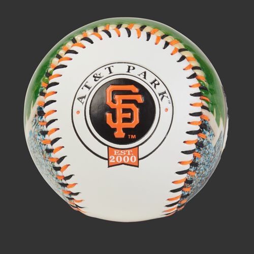San Francisco Giants team logo on a MLB stadium baseball