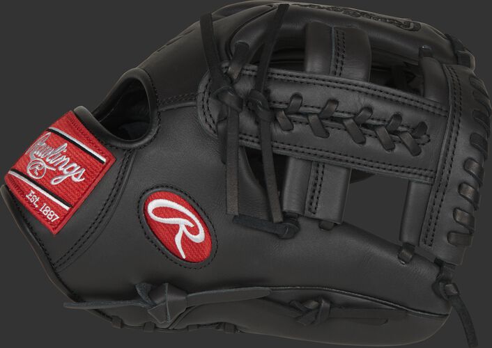 Thumb of a dark shadow GXLE204W-19DS Gamer XLE 11.5-inch infield glove with a dark shadow Laced Single-Post web