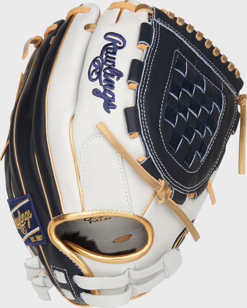 Liberty Advanced Color Series 12 in Fastpitch Glove, White/Navy, Right