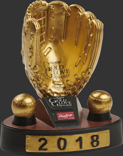2018 Gold Glove Award Bobble Trophy