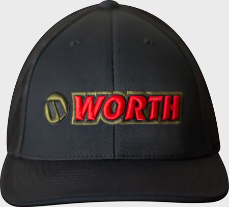 Worth Black Trucker Mesh Hat