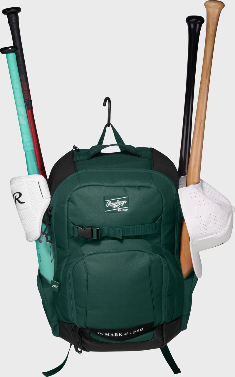 Rawlings Journey Players Backpack, Dark Green