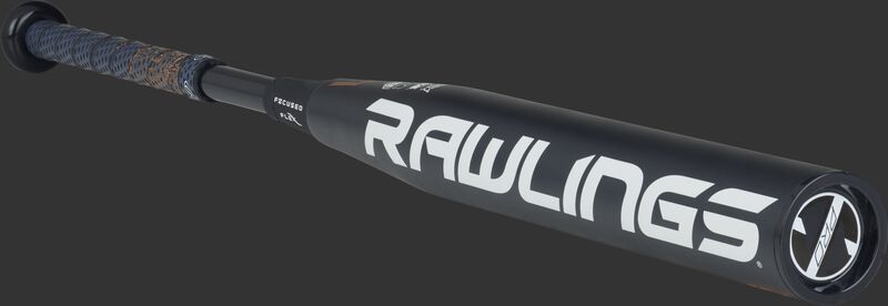 FPZP10 Rawlings fastpitch bat with a black barrel and black end cap