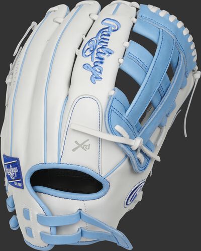 Liberty Advanced Color Series 13-Inch Outfield Glove White/Columbia Blue