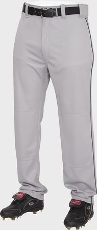 Semi-Relaxed Piped Baseball Pants, Adult