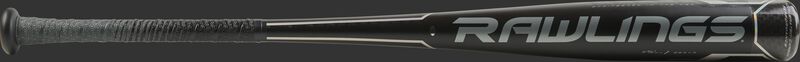 BBZV3 BBCOR Velo ACP one-piece hybrid bat with a black barrel and silver accents