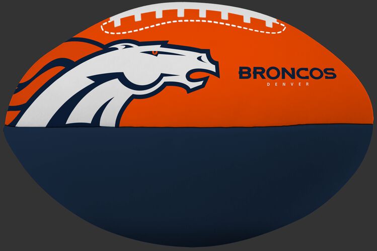 NFL Denver Broncos Big Boy softee football printed in team colors and featuring team logos and name SKU #03211066111
