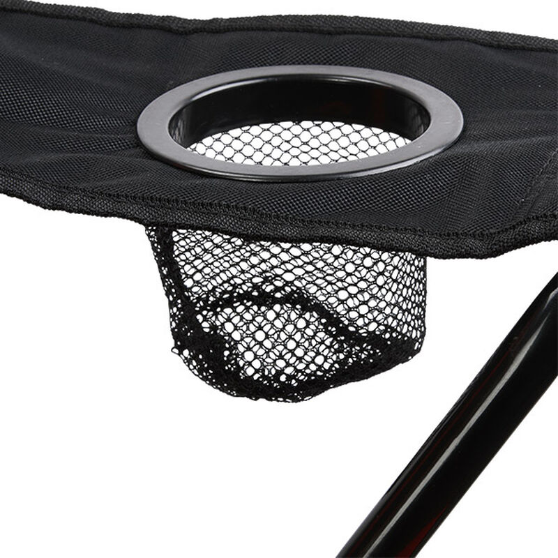 Arm Rest of Rawlings Black High Back Chair With Mesh Cup Holder SKU #09404043511