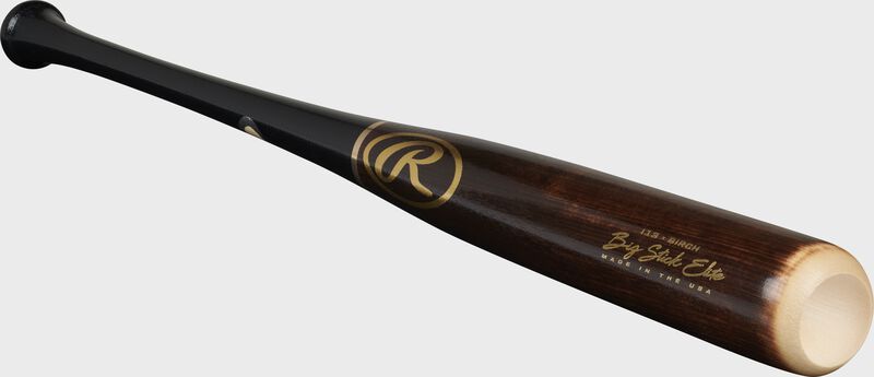 Angled view of a 2021 Big Stick Elite I13 Birch Wood bat - SKU: I13RBB
