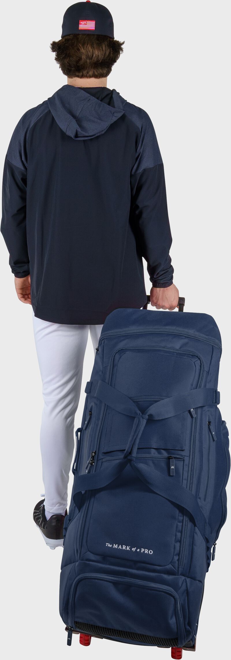 Yadi 2 Wheeled Equipment Bag, Navy