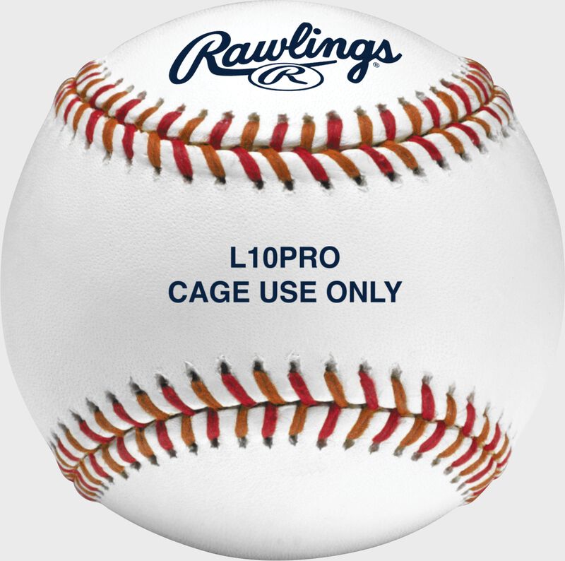 A Rawlings L10PRO Pro Level batting cage baseball