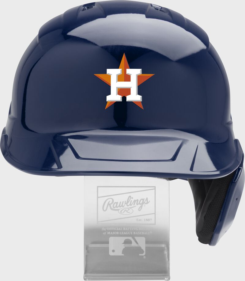 Front of a Houston Astros replica helmet - SKU: MLBMR-HOU