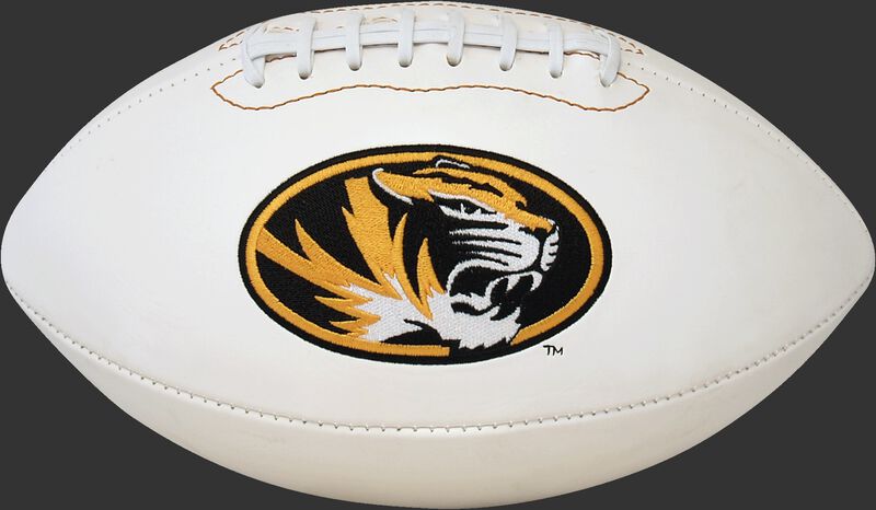 White NCAA Missouri Tigers Football With Team Logo SKU #05733086121