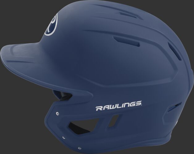 MACH senior Rawlings batting helmet with a one-tone matte navy shell
