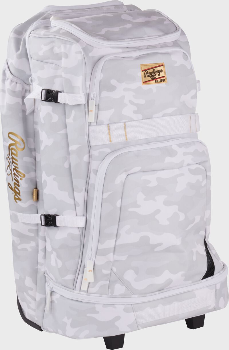 Rawlings Gold Collection Wheeled Bag, Snow Camo, RSGGCWHBG-SNCM