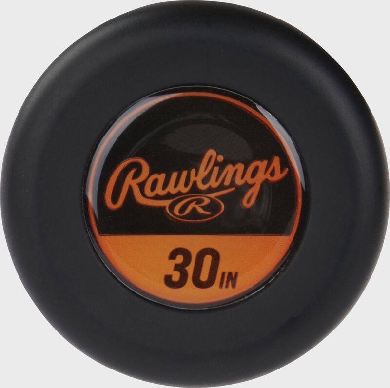 Knob of a 30" Rawlings Threat USSSA bat - SKU: RUT4T12