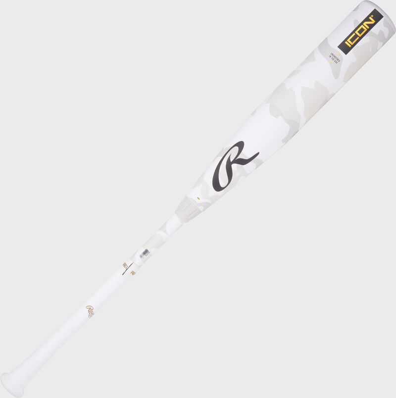 Secondary image of a white Rawlings Icon -5 USSSA bat