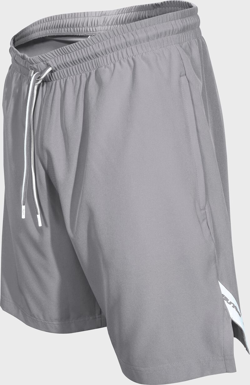 A pair of blue gray Rawlings ColorSync Athletic shorts - SKU: CSTS-BG