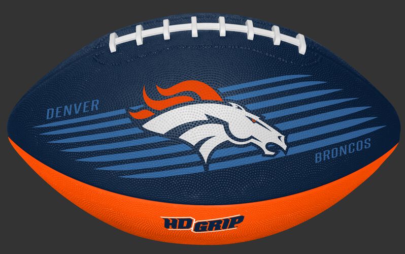 Navy and Orange NFL Denver Broncos Downfield Youth Football With Team Name and Logo SKU #07731066121