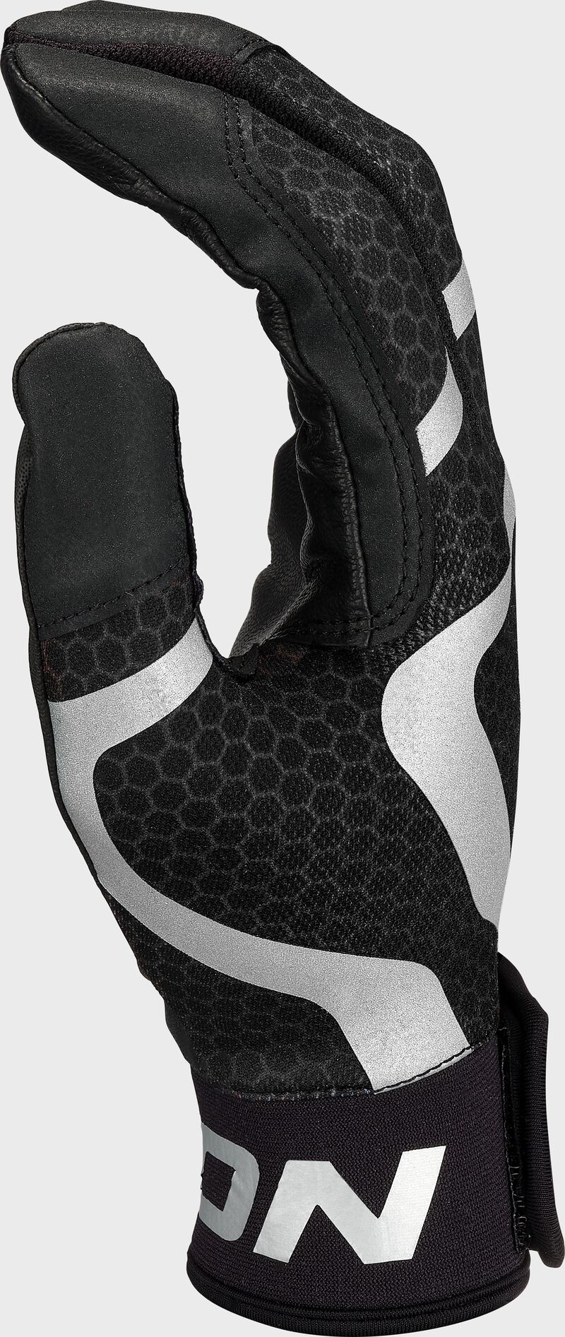 EASTON ADULT MAV GT LOCKED IN BASEBALL BATTING GLOVES - BLACK/BLACK - X-LARGE