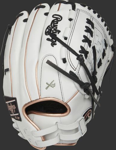 RLA125-18RG 12.5-inch Liberty Advanced outfield/pitcher's glove with rose gold binding/welting and adjustable pull-strap back