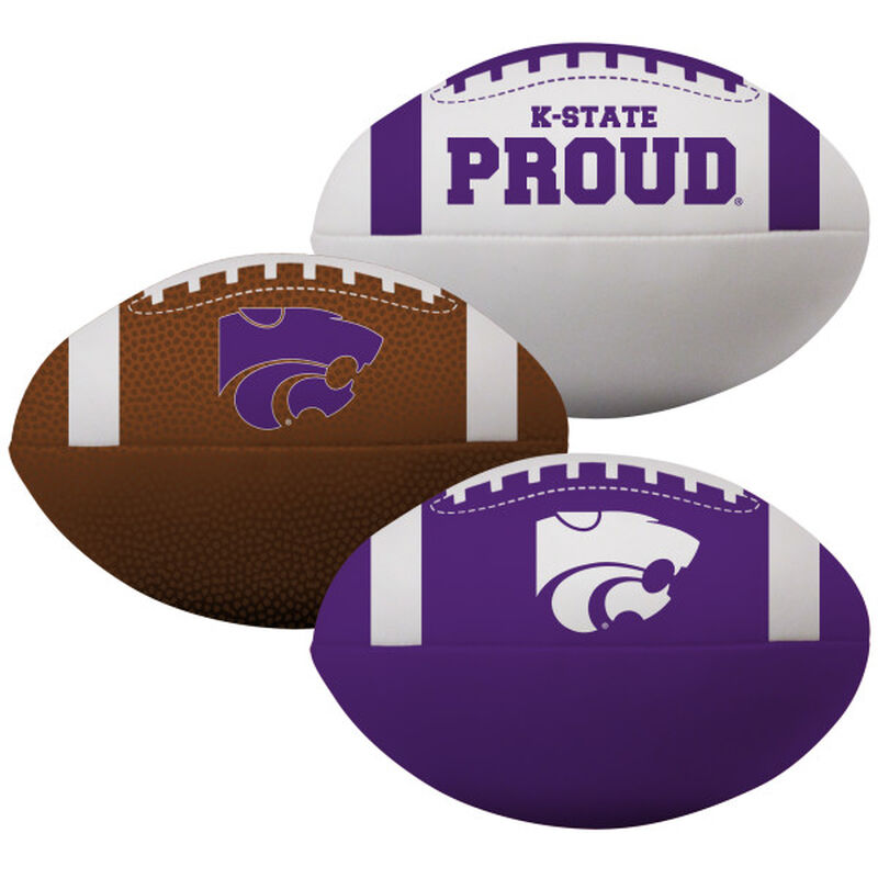 NCAA Kansas State Wildcats 3 Softee Football Set