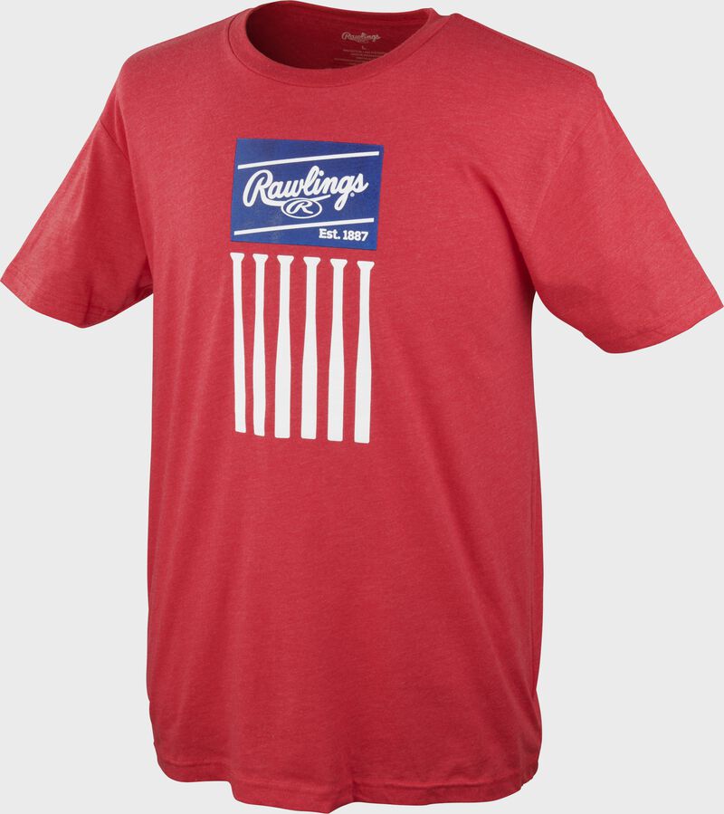 Rawlings Adult Bat Flag T-Shirt