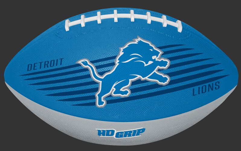 Blue and White NFL Detroit Lions Downfield Youth Football With Team Logo SKU #07731067121