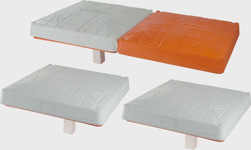 1 Hollywood Impact Kwik-Release double first base and 2 standard Hollywood Impact Kwik-Release bases - SKU: HIKRDB