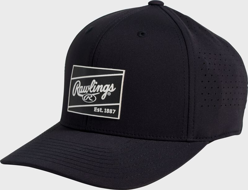 Rawlings Performance Snapback Hat, Black