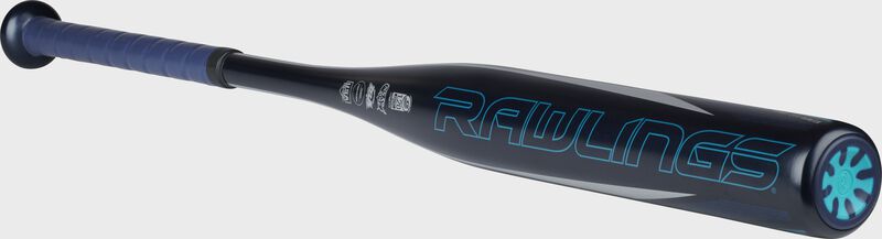 Black and dark blue 2023 Rawlings Eclipse -12 fastpitch bat SKU#- FP3E12