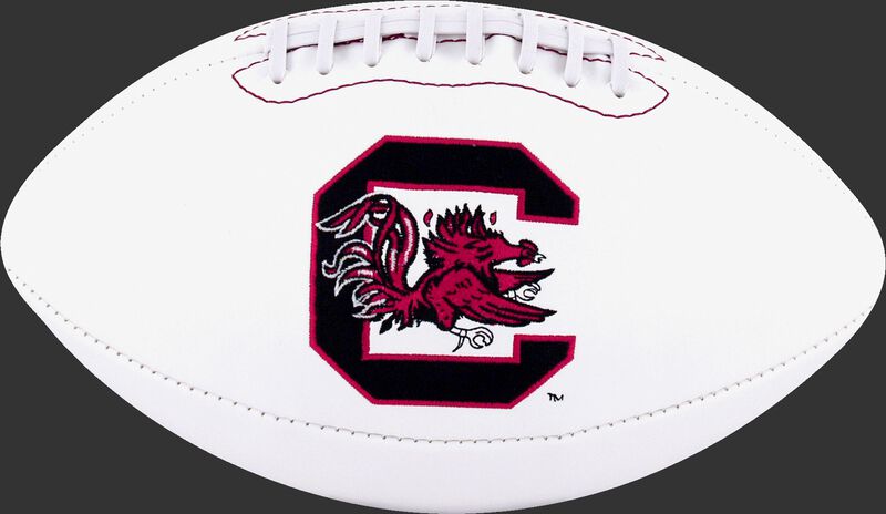 White NCAA South Carolina Gamecocks Football With Team Logo SKU #05733098121
