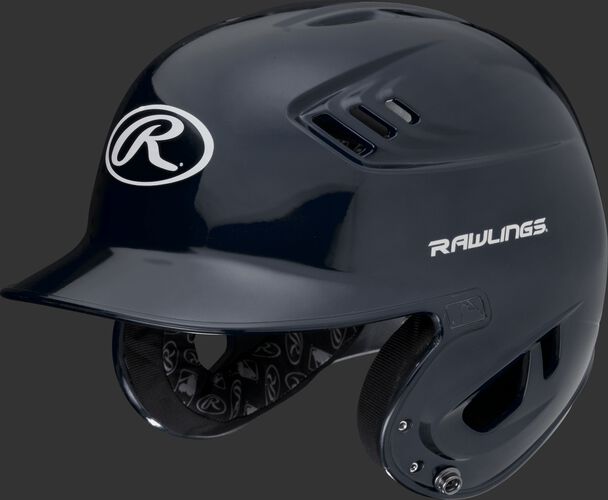 A metallic navy R16S Velo senior batting helmet with Cool-Flo vents