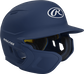 Front right-side view of Mach Left Handed Batting Helmet with EXT Flap| 1-tone, Navy image number null