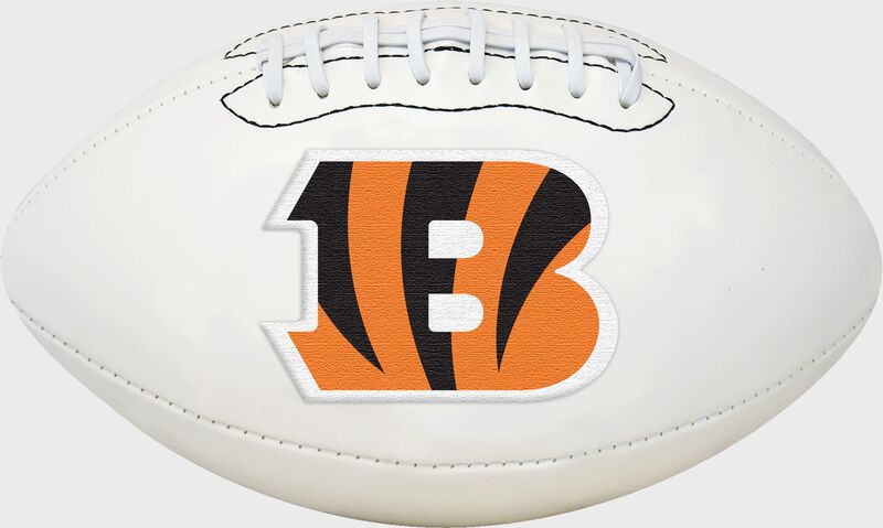 White NFL Cincinnati Bengals Football With Team Logo SKU #06541063811 loading=