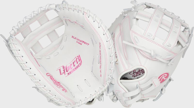 Liberty Advanced Color Series 34 in Catcher's Mitt, White/Pink, Right