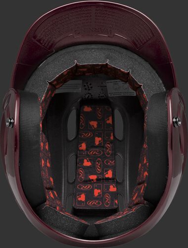 Velo Junior Batting Helmet Maroon